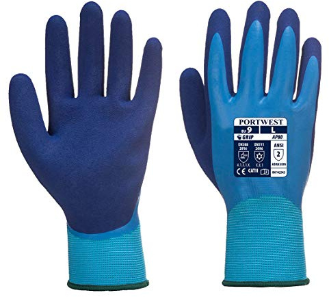 Portwest AP80 Lightweight Liquid Pro Glove Blue, Large