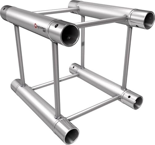 Naxpro-Truss FD 24 Traverse 25 cm | 4-Punkt Aluminium Traverse | TÜV geprüft | 220 mm Kantenmaß | inkl. Konusverbinder, Bolzen & Splinte | EN AW 6060 T66 | für Bühnen-, Messe- & Ladenbau