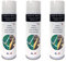 Tech'N'Fast PAINT'N TRACE : Peinture de traçage de lignes de parkings, terrains de sport et marquage de sécurité -Lot de 3 bombes peinture blanche de traçage 500ml (blanc)
