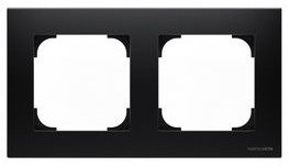 Niessen 8572 NS - Marco, 2 Ventanas, Color Negro Soft