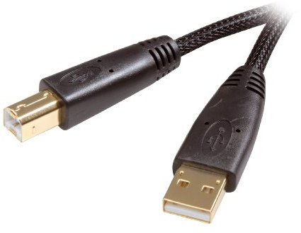 Vivanco PS CC U 18 USB 2.0 kompatibles Verbindungskabel (Stecker A auf Stecker B, 1,8m)