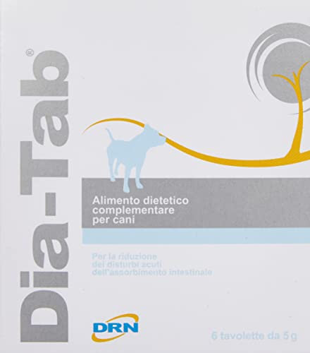Dia Tab 6 Compresse – Compresse Appetibili per Cani e Gatti – Supporto del Benessere Digestivo Durante Periodi di Alterazione Alimentare