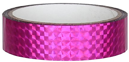 DEKO Klebeband zum Hula Hoop tapen [25mm x 30m, pink] Hula Hoop Hologramm Klebeband