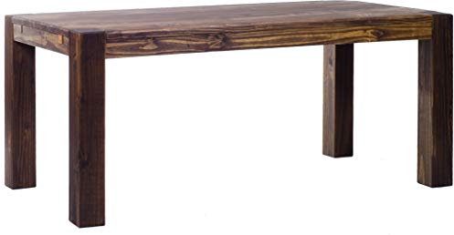 Esstisch Rio Kanto 180x90 cm Eiche antik Pinie Massivholz Größe und Farbe wählbar Esszimmertisch Küchentisch Holztisch Echtholz vorgerichtet für Ansteckplatten Tisch ausziehbar Brasilmöbel