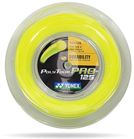 Yonex Poly Tour Pro Tennis-Saite, monofile Polyestersaite, 200 m Spule, 16L / 1,25 mm