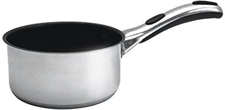 Sabichi 14cm Living Easy Grip Milk Pan, Stainless Steel, Silver, 15.5 x 31.5 x 10 cm ce57