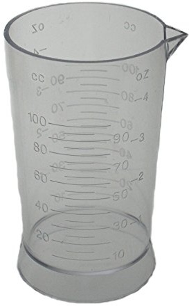 Salon Hair dressing Tint Tinting measure beaker CLEAR