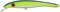 Zalt Zam Wobbler Twitchbait 16cm 04 Grün Weiss, 29g schwimmend