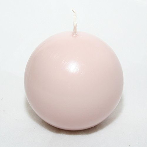 Candela A Sfera Diametro 10 Cm (Rosa Antico)