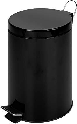 Honey-Can-Do International LLC TRS-05170 Abfallbehälter, 12 l, 10 l, Schwarz