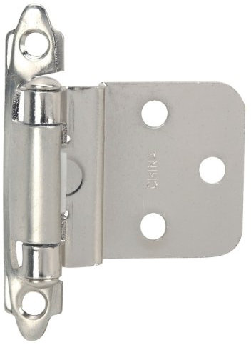 Hardware House 64-4542 Contractor Pack Inset Cabinet Hinge, Satin Nickel, 10-Pack