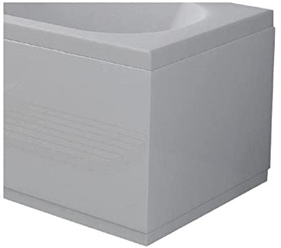 VeeBath Linx Universal End Bath Panel White High Gloss Moisture Resistant Wooden MDF with Adjutable Plinth - 800mm