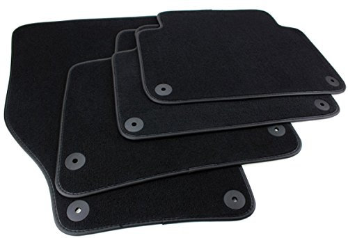 kfz-premiumteile24 Fußmatten Velours Kompatibel mit Q7 4L Baujahr 2006-05/2015 Automatten Stoffmatten Premium Qualität Autoteppiche Schwarz 4-teilig