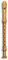 Mollenhauer 5223 Denner Alt-Blockflöte Olive Natur-Holz Barock Doppelloch