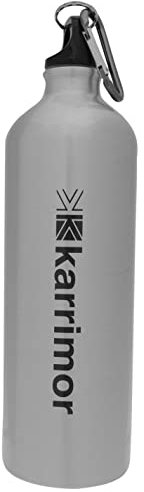 Karrimor Unisex Aluminium Drink Bottle 1 litre Water Outdoor Brushed Brushed One Size