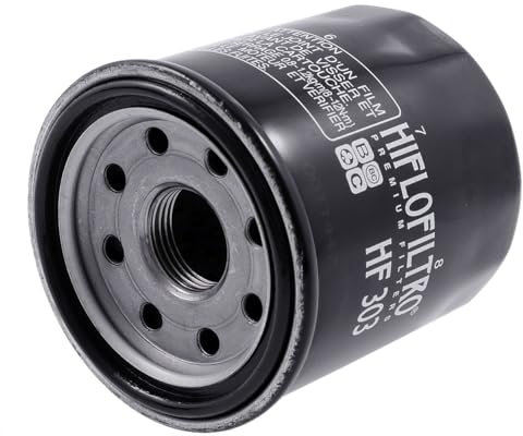 HIFLOFILTRO Ölfilter, kompatibel für Kawasaki ER-6N 650 A 6S ER650A 2005-2006 72/34 PS, 53/25 kw