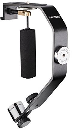 Mantona Schwebestativ inkl. Gegengewichten, 1/4 Zoll, geeignet für Action Cams GoPro Hero 11 10 9 8 7 6 5 und Camcorder