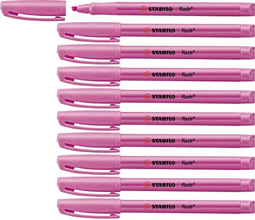 Stabilo flash - Evidenziatore - Confezione da 10 - Rosa
