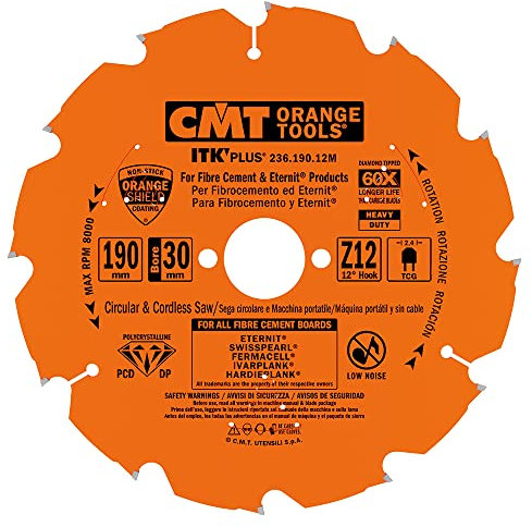 CMT Orange Tools 236,190,12 m scie circulaire en diamant mat. abrasif dp 2,1 190 x 30 x 12 en z.