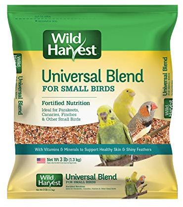 Wild Harvest Universal Blend For Small Birds 3 Pounds, Foritified Nutrition