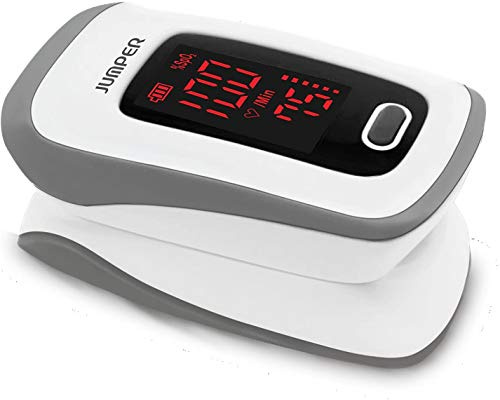 Professionell fingeravtrycksmätare pulsoximeter SPO2 finger och hjärtmonitor med färgskärm och justerbar våg plestimografica