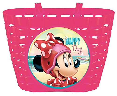 Disney Mädchen Minnie Mouse Fahrradkorb, Mehrfarbig, S