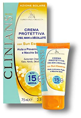 Clinians Sonnencreme Gesicht Hände Dekolleté Fp 15-75 ml