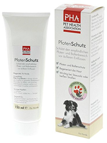 PHA PfotenSchutz für Hunde & Katzen - schützt Pfoten & Ballen vor Hitze, Schnee & Streusalz, pflegt mit Sheabutter & Panthenol, Pfotensalbe 125 ml