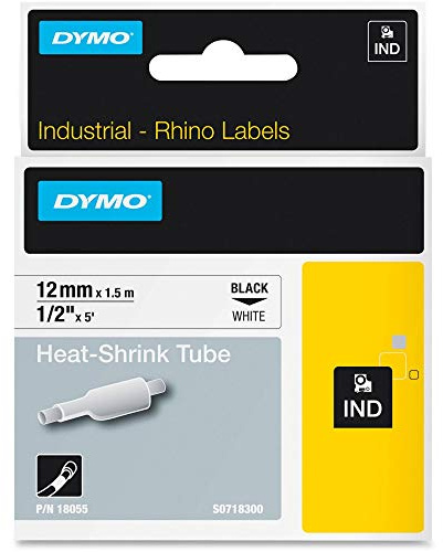 DYMO 18055 - RHINO Heat Shrink Tube 12mm white