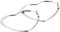 JewelryWe Schmuck Damen Ohrringe, Edelstahl, große Creolen Liebe Herz Ohrschmuck Ohrstecker, Silber, 55mm