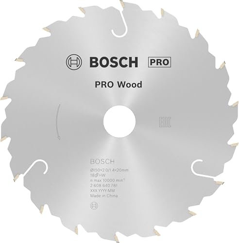 Bosch 2608640781 - Disco de sierra circular Speedline Wood 150x2.2x20D: 18FZ/WZ, 150 x 2/1.4 x 18 mm, 18 Denti