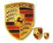 ORIGINAL Porsche Emblem Wappen Logo Aufkleber Klebeschild 6,5x5cm WAP013002