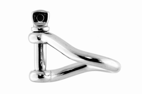 Edelstahl Schäkel gedrehte Form ø 6 mm, A4 AISI 316