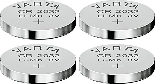 VARTA Lot de 4 Piles bouton lithiumElectronics CR2032 3 Volt
