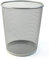 Large Waste Paper Basket Bin Silver in Mesh Design - Great for Office, Work, Home Use