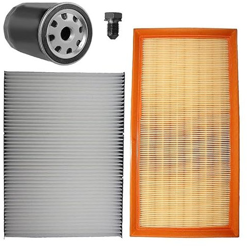 BESTPRICE Inspektionspaket Filterset mit 1x Luftfilter, 1x Innenraumfilter, 1x Ölfilter Kompatibel mit AUDI A3 (8L1), TT, SKODA OCTAVIA 1 (1U2) (1U5), VW BORA, GOLF 4, NEW BEETLE