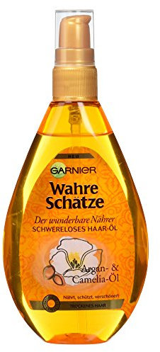 Garnier Wahre Schätze Schwereloses Haar-Öl, 1er Pack (1 x 150ml)