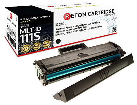Reton Toner | 200 Prozent mehr Druckleistung | kompatibel für Samsung MLT-D111S D111S für Samsung Xpress M2020 M2020W M2022 M2022W M2026 M2026W M2070 M2070F M2070FW M2070W