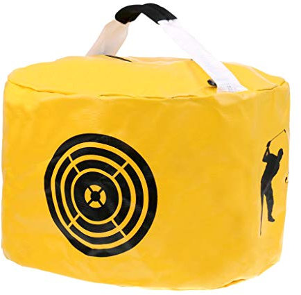TuhooMall Schlag Tasche Golf Impact Power Smash Bag Swing Trainingshilfen Wasserdicht Langlebig (Gelb)