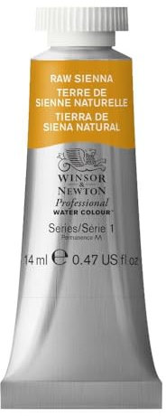 Winsor & Newton 0105552 Professional Aquarellfarbe, lebendige Wasserfarben in Künstlerqualität, hohe Farbbrillanz & Leuchtkraft, lichtecht, Archivqualität, 14ml Tube - Siena natur