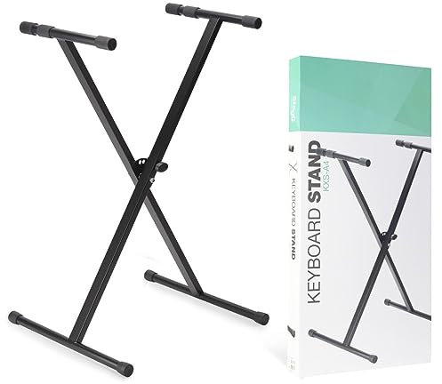 Stagg X Style Foldable, Adjustable Keyboard Stand, Heavy Duty, Black