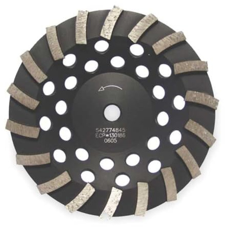 Husqvarna Construction Products 542773078 Diamantschleiftopf Turbo, 10,2 cm x 7/8 bis 5/8 B