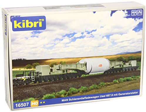 Kibri 16507 - Modellismo Ferroviario, Carro Merci Man Uaai 687.9, Scala H0