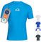 iQ-UV Herren UV 300 Slim Fit Kurzarm T-Shirt, türkis (hawaii), L (52)