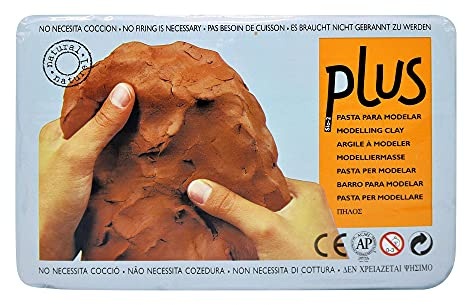 ACTIVA Plus Natürlicher selbsthärtender Ton, 1 kg, Terra Cotta