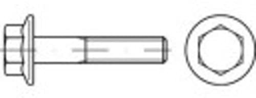 Sechskantschrauben mit Flansch M5 10 mm Sechskant DIN 6921 Stahl verzinkt 500 Stück TOOLCRAFT 139642