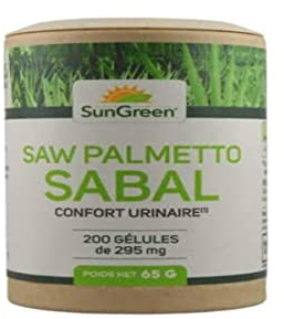 Saw Palmetto (Sabal) - 200 gélules végétales de 295 mg | Format Gélule | Complément Alimentaire | Vegan | Fabriqué en France