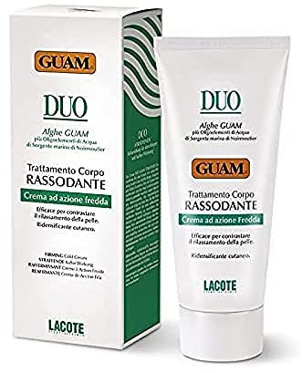 Guam, Duo Kühle Straffende Creme, Körperbehandlung zur Straffung und Tonisierung der Haut, gegen Hauterschlaffung, Made in Italy, 200 ml Packung