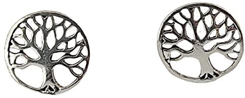 Lebensbaum Ohrstecker aus 925 Sterling Silber ST.25