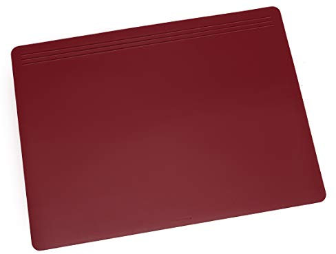 Läufer 32704 Matton Schreibtischunterlage 49x70 cm, rot, rutschfeste Schreibunterlage für besonders hohen Schreibkomfort, hochwertiger Vlies auf der Rückseite